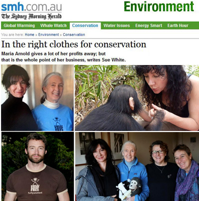 Sydney Morning Herald - Maria Arnold, Hugh Jackman, Jane Goodall, Alicia Kennedy, Sue Conos Sydney Morning Herald - Maria Arnold, Hugh Jackman, Jane Goodall, Alicia Kennedy, Sue Conos